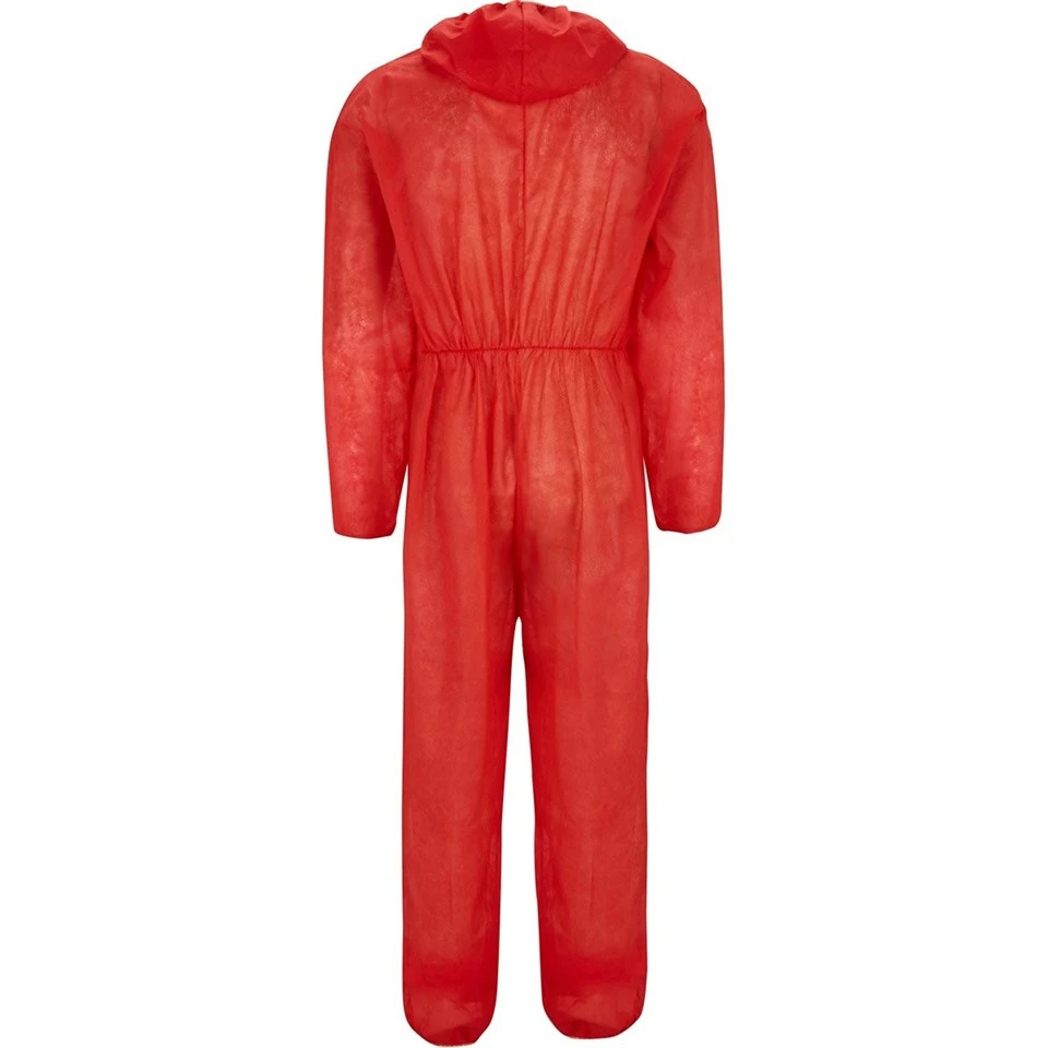 Red Lightweight Disposable Overalls
